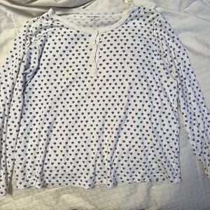 Roller Rabbit Pajama Top Hearts